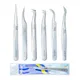 1pcs New VETUS Eyelash Extension Tweezers Stainless Steel Lashes Tweezers High Precision Anti-Static Tweezers Makeup Tools
