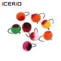 ICERIO 12PCS #10 Micro Egg Fly Nymph Bug Wet Fly Mimic Salmon Roe Glo-bug Shape Fly For Trout