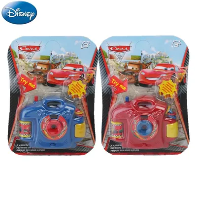 Disney Cars 3D Electronic Light Projection Camera Toy Spiderman Anime Figures Marvel Camera Educational Toy Kids Christmas Gift