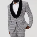 Men's Business Suit Sets Coat Trousers / 2023 Male Casual 2Pcs Wedding Dress Blazers Jacket Pants