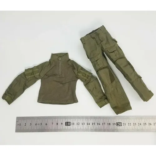 "1/6 skala Soldat Zubehör Dark Green Kampf Uniform Modell für 12 ""Puppe"