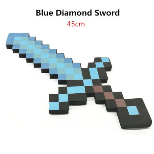 Minecraft meine Welt Design Steve Blue Diamond Schwert Eva Mosaik Schwert Mine mit Axt Spielzeug