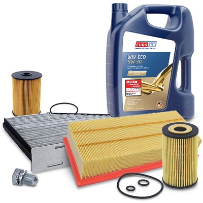 Atec Inspektionspaket Filtersatz SET B + 5l ÖL [Hersteller-Nr. 40581325] für Audi, Seat, Skoda, VW Image