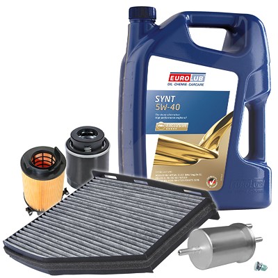 Atec Inspektionspaket Filtersatz SET B + 5l ÖL [Hersteller-Nr. 40581326] für Audi, VW, Seat, Skoda