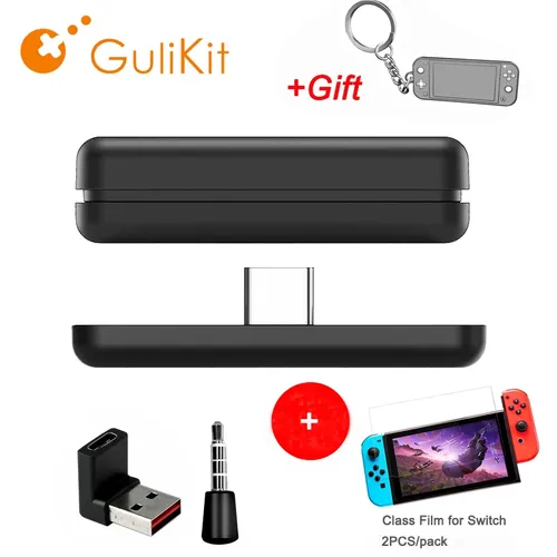 GuliKit NS07 Route Air Wireless Bluetooth Audio Receiver transmitter Adapter USB-C mit Mikrofon Für