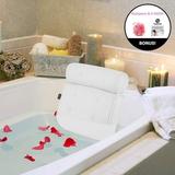 HANXIULIN White Bath Tub Pillow Home Spa Massage Cushion Neck & Back Rest With Suction Cup Home Decor
