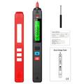 BSIDE Digital AC Voltage Tester Leakage Detector Electric Leakage Detect Pen 0-300V Non-Circuit Continuity Test Pen Live Wire Check with Backlight Display - Reliable Electric Measuring Pen