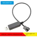 Cavo adattatore di alimentazione con custodia per ventola PC da USB a 3 pin e 4 pin con tensione da