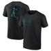 Men's J.P. Crawford Black Seattle Mariners Double Play Name & Number T-Shirt