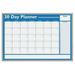 MAGNA VISUAL WO-01 24 x36 Melamine Calendar Planning Board White/Blue