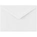 Luxpaper Bar A7 Baronial Invitation Envelopes | Pointed Flap | 5 1/4 X 7 1/4 | Brilliant White | 80Lb. Text | 100% Cotton | 50 Qty