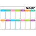 NUOLUX Sticky Weekly Dry Erase Board Dry Erase Calendar Erasable Adhesive Calendar