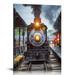 C04-GENYS Train 3D Poster Wall Art Decor Framed Print Vintage Steam Engine Locomotive & Train Enthusiast Lenticular Posters & Pictures