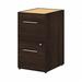 Office 500 Assembled 2 Drawer File Cabinet - Black Walnut