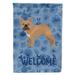 28 x 0.01 x 40 in. French Bulldog No.2 Welcome Flag Canvas House Size