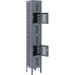 12 x 18 x 12 in. Infinity Heavy Duty Ventilated Steel Locker with Six Tier & 1-Wide Assembled - Gray