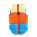 NUOLUX Pet Dog Winter Vest Waterproof Dog Warm Pet Coat Pet Clothes Dog Apparel Pet Supplies for Dog Pet Size L Sky-Blue Yellow and Orange