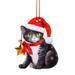 Black Cat Christas Ornaments - Cute Cat Christmas Ornament - Black Cat Xmas Ornaments - Black Cat Christmas Tree Hanging - Black Cat Tree Topper Ornaments