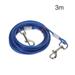 TRINGKY Pet Tie-out Leash Dog Tie Out Cable Dual-head Chew-proof Cable for Pet Dog Camping Outdoors Yards Length for /5m/10m