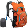 EVERFUN Hydration Backpack 18L Hiking Pack with Water Bladder 2L/67oz Pouch Insulated Hydropack Bag Day Pack Rucksack for Biking Running Skiing Orange