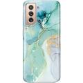 LUOLNH Galaxy S21 Plus Case Samsung Galaxy S21 Plus Case Marble Brilliant Cute Design Shockproof Soft Silicone Rubber TPU Bumper Cover Skin Phone Case for Samsung S21+ /S21 Plus 5G-Abstract Mint