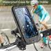 Jioakfa Motorcycle Handlebar Cell Phone Mount Holder Case Bicycle Bracket Black One Size
