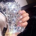 Luxury 3D Handmade Sparkle Stunning Stones Rhinestone Bling Diamond Glitter Case for Samsung Galaxy J7 2018/J7 Aero/J7 Aura/J7 Top/J7 Refine/J7 Eon/J7 Star/J7 Crown/J737(A Full White)