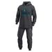 Men's Fanatics Branded Heather Charcoal Seattle Mariners Two-Piece Best Past Time Pullover Hoodie & Sweatpants Set