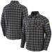 Men's NFL x Darius Rucker Collection by Fanatics Gray Los Angeles Chargers Flannel Long Sleeve Button-Up Shirt