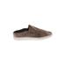 Vince. Sneakers: Slip-on Stacked Heel Boho Chic Tan Color Block Shoes - Women's Size 9 1/2 - Almond Toe