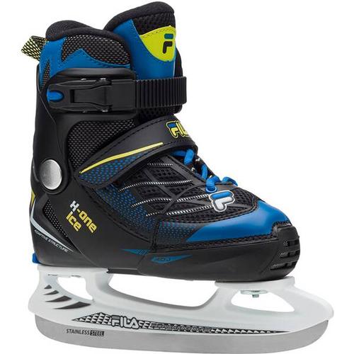 FILA Kinder Eishockeyschuhe Freizeitschlittschuh X-One Ice – verstellbar, Größe 38-41 in schwarz-blau