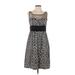 Plenty By Tracy Reese Cocktail Dress - A-Line: Black Print Dresses - Women's Size 10