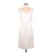 Jones New York Signature Casual Dress - Slip dress: White Dresses - Women's Size 4