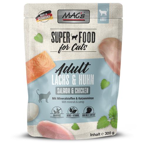 24x 300g MAC´s Cat Pouch Lachs & Huhn Katzenfutter nass