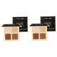 minkissy 2pcs Shading Powder Bronzing Powder Palette Makeup Contour Palette Contouring Foundation Concealer Hightlighter Cosmetic Concealer Palette Highlighting Contour Vermicelli Make up