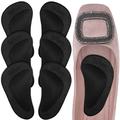 Dr. Foot Plantar Fasciitis Arch Support Shoe Insoles 5 Pairs, Thicken Gel Arch Pads for Flat Feet - Self-Adhesive Arch Cushions Inserts for Men and Women, Black, One Size