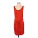 Venus Casual Dress Cowl Neck Sleeveless: Red Solid Dresses - Women's Size Small