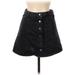 Forever 21 Denim Skirt: Black Solid Bottoms - Women's Size 26