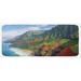 Green 0.1 x 19 x 47 in Kitchen Mat - East Urban Home Hawaiian Kitchen Mat, Polyester | 0.1 H x 19 W x 47 D in | Wayfair