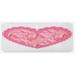 Pink 0.1" x 47" L X 19" W Kitchen Mat - East Urban Home Love Kitchen Mat 0.1 x 19.0 x 47.0 in/white, Polyester | 0.1" H X 47" L X 19" W | Wayfair