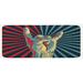 Red 0.1" x 47" L X 19" W Kitchen Mat - East Urban Home Music Kitchen Mat 0.1 x 19.0 x 47.0 in blue/, Polyester | 0.1" H X 47" L X 19" W | Wayfair