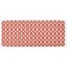 Red 0.1" x 47" L X 19" W Kitchen Mat - East Urban Home Vibrant Colo Heart Shapes Tile Pattern Romantic In Love Theme Design Ivory Dark Coral Kitchen Mat 0.1 x 19.0 x 47.0 D | Wayfair