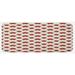 Red 0.1" x 47" L X 19" W Kitchen Mat - East Urban Home Oriental Scallop Pattern Inspi By Traditional Moroccan Design Orange Tan White Kitchen Mat 0.1 x 19.0 x 47.0 in brown/white | Wayfair