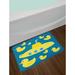 East Urban Home Duckies Navy Blue Rubber Duck Bath Rug Memory Foam in Blue/Gray | 18 W x 29 D in | Wayfair 91C511A44671463089D55E5AB188767B