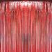 The Holiday Aisle® PMU Jayvien Metallic Curtains Party Accessories Decoration (1/Pkg) Pkg/1 Polyester in Red | 8 W in | Wayfair