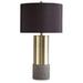 Everly Quinn Tyshiem Table Lamp Resin/Metal in Black | 27.25 H x 15 W x 15 D in | Wayfair B64275DAAF654479B3CF18FE9B913CB6