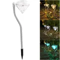 4/8PCS Diamond LED Solar Garden Light Outdoor Waterproof Solar paletto Lamp Lawn Landscape Lamp per