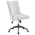 Empower Channel Tufted Vegan Leather Office Chair - East End Imports EEI-4577-BLK-WHI