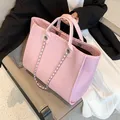 Nuove donne Tote Bag Canvas Large Handbag catene borse a tracolla borsa a tracolla da donna borse