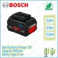 Bosch 18V 10.0AH sistema professionale strumento Cordless BAT609 BAT618 GBA18V80 21700 batteria 18V